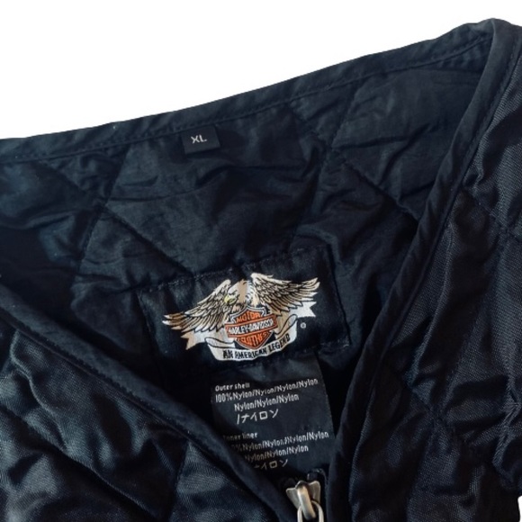 Men’s Harley Davidson Black Vest Riding Gear Quilt - Picture 3 of 12